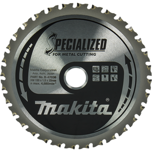 Makita MCCS15032E - Cirkelzaagblad voor metaal 150mm Makita MCCS15032E - Cirkelzaagblad voor metaal 150mm