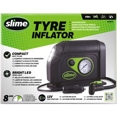 Slime 12v bandenpomp / compressor Lime Slime 12v bandenpomp / compressor Lime