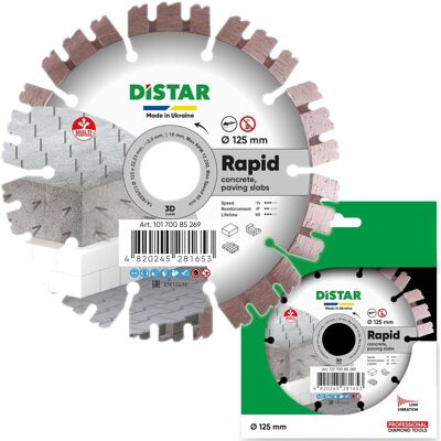 Bosch rapid serie - diamantzaagblad - 125mm - geschikt voor beton en graniet Bosch rapid serie - diamantzaagblad - 125mm - geschikt voor beton en graniet