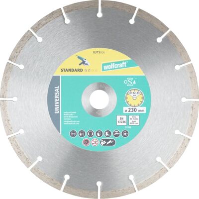wolfcraft Zaagblad - 230mm Diamant-Schijf - Metselwerk wolfcraft Zaagblad - 230mm Diamant-Schijf - Metselwerk