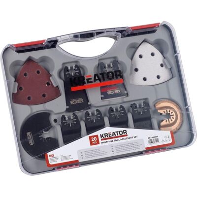 Kreator krt990050 accessoireset multitool - oscillerend -20 accessoires Kreator krt990050 accessoireset multitool - oscillerend -20 accessoires
