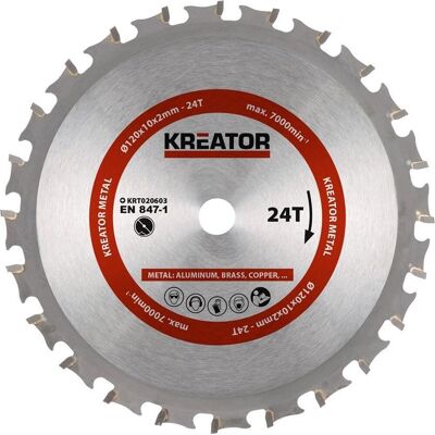 Kreator krt020603 zaagblad hout - 120mm24t Kreator krt020603 zaagblad hout - 120mm24t