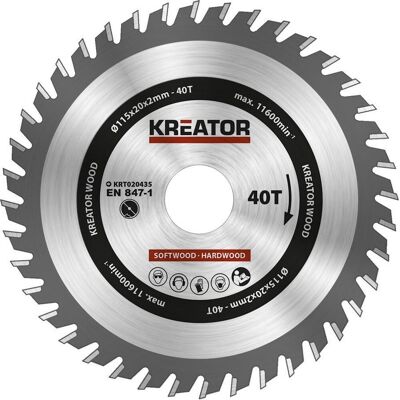 Kreator KRT020436 - Cirkelzaagblad 235mm - 40 Tanden Kreator KRT020436 - Cirkelzaagblad 235mm - 40 Tanden
