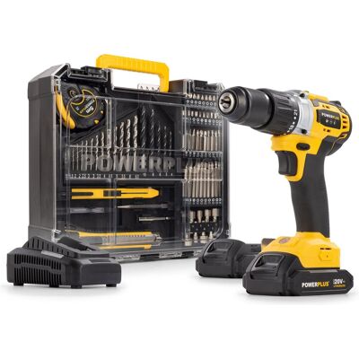 PowerPlus 20V Slagboor- en Schroefmachine Set - 78 Accessoires PowerPlus 20V Slagboor- en Schroefmachine Set - 78 Accessoires