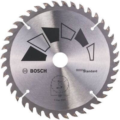 Bosch 2609256811 Cirkelzaagblad - 160mm, 40T Bosch 2609256811 Cirkelzaagblad - 160mm, 40T