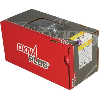Dynaplus houtbouwschroef verzinkt tellerkop deeldraad +snijpunt torx tx40 8.0x100/55 50 stuks - 0286.01.62601 Dynaplus houtbouwschroef verzinkt tellerkop deeldraad +snijpunt torx tx40 8.0x100/55 50 stuks - 0286.01.62601