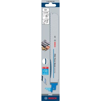 Bosch Accessoires pro thick metal precise s1137hbf zaagblad 1 1 x 25 x 225 mm 5-delig - 2608658998 Bosch Accessoires pro thick metal precise s1137hbf zaagblad 1 1 x 25 x 225 mm 5-delig - 2608658998