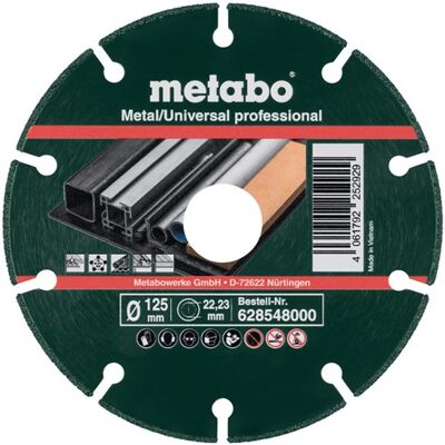 Metabo Diamantschijf MUP - Universeel/Metaal - 125x1,3x22,23mm Metabo Diamantschijf MUP - Universeel/Metaal - 125x1,3x22,23mm