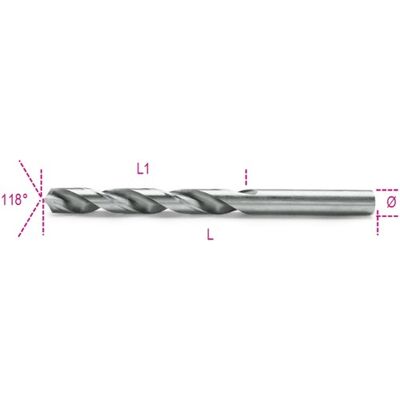 Beta spiraalboren, korte uitvoering hss volledig geslepen glimmende afwerking 412 6,00 - 004120100 Beta spiraalboren, korte uitvoering hss volledig geslepen glimmende afwerking 412 6,00 - 004120100