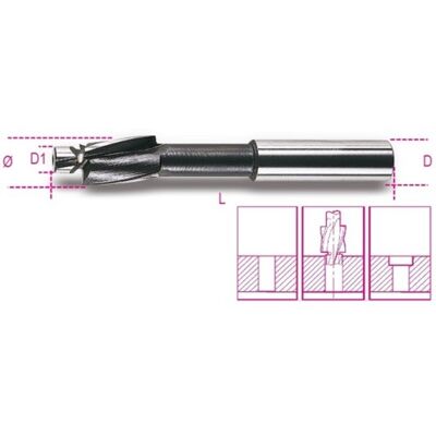 Beta 421 12 verzinkboren met geleiderpin fijne spoed vervaardigd uit hss - 004210012 004210012 Beta 421 12 verzinkboren met geleiderpin fijne spoed vervaardigd uit hss - 004210012 004210012