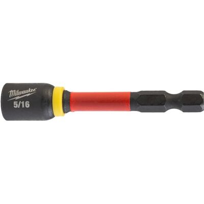 Milwaukee nut driver mag shw 5/16" x 65 mm - 1 pc dop shockwave™ magnetisch hex 1/4 5/6" x 65mm - 4932492438 Milwaukee nut driver mag shw 5/16" x 65 mm - 1 pc dop shockwave™ magnetisch hex 1/4 5/6" x 65mm - 4932492438