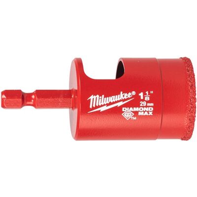 Milwaukee Accessoires Milwaukee boren diamond max™ 1/4" nat/droog 29 mm 1/4" hex - 4932498351 Milwaukee Accessoires Milwaukee boren diamond max™ 1/4" nat/droog 29 mm 1/4" hex - 4932498351