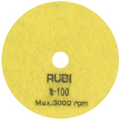 Rubi schuur- en polijstpad ø100 mm korrel #100 - 62971 Rubi schuur- en polijstpad ø100 mm korrel #100 - 62971