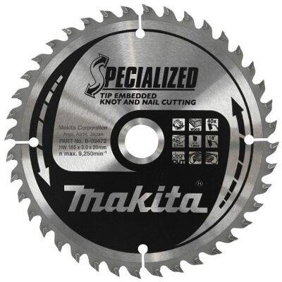 Makita B-09519 - Cirkelzaagblad - 235x30mm Z48 Makita B-09519 - Cirkelzaagblad - 235x30mm Z48