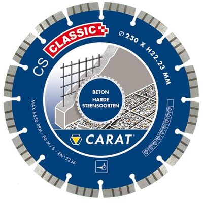 Carat Diamantzaagblad - 150mm, Turbo segment - Beton Carat Diamantzaagblad - 150mm, Turbo segment - Beton