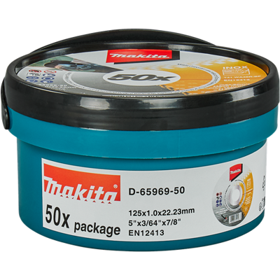 Makita 125x1.0mm Snijschijf - Roestvrij staal & Staal Makita 125x1.0mm Snijschijf - Roestvrij staal & Staal