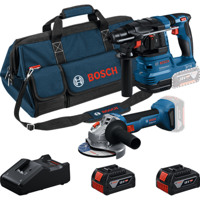 Bosch Blauw accutoolkit combipack 18v gws 18v-8 + gbh 18v-22 2x gba 18v 4,0 ah + lader gal 18v-40 - 0615v0003c Bosch Blauw accutoolkit combipack 18v gws 18v-8 + gbh 18v-22 2x gba 18v 4,0 ah + lader gal 18v-40 - 0615v0003c