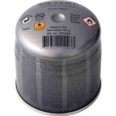 Sievert gaspatroon 190 g 350 ml 1925 graden celsius 1 stuk - 221093 - 221093 Sievert gaspatroon 190 g 350 ml 1925 graden celsius 1 stuk - 221093 - 221093