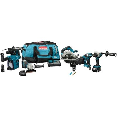 Makita dlx7031tx1 combiset - ddf492 + dtd153 + dhr243 + dga504 + dhs660 + djr187 + dtm52 incl. 2x 5.0 ah accu en lader - dlx7031tx1 Makita dlx7031tx1 combiset - ddf492 + dtd153 + dhr243 + dga504 + dhs660 + djr187 + dtm52 incl. 2x 5.0 ah accu en lader - dlx7031tx1