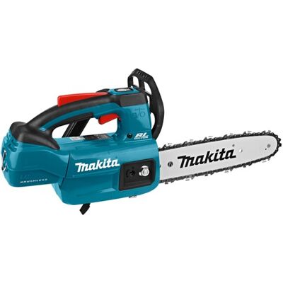 Makita duc254pte 18v tophandle kettingzaag 25 cm 5,0 ah accu (2 stuks) + duo snellader Makita duc254pte 18v tophandle kettingzaag 25 cm 5,0 ah accu (2 stuks) + duo snellader
