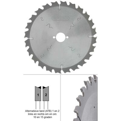 Spero 230mm hout tct zaagblad 24 tands - asgat 30mm - spw-230-24-30 Spero 230mm hout tct zaagblad 24 tands - asgat 30mm - spw-230-24-30