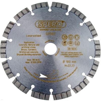 Spero diamant zaagblad beton pro 150mm - sdb150b Spero diamant zaagblad beton pro 150mm - sdb150b
