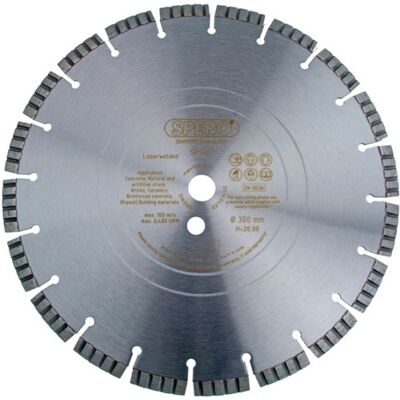 Spero diamant zaagblad beton pro 350mm 25.4 mm - sdb350b25 Spero diamant zaagblad beton pro 350mm 25.4 mm - sdb350b25