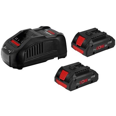 Bosch Blauw 18v starterset met 2 accu's procore18v 4.0ah + lader gal 1880 cv - 1600a016gf Bosch Blauw 18v starterset met 2 accu's procore18v 4.0ah + lader gal 1880 cv - 1600a016gf