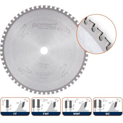 Rotec hm dry-cutter zaagblad bouwstaal, ø300x2,2x30mm z=80 wwf - 556.0125 Rotec hm dry-cutter zaagblad bouwstaal, ø300x2,2x30mm z=80 wwf - 556.0125