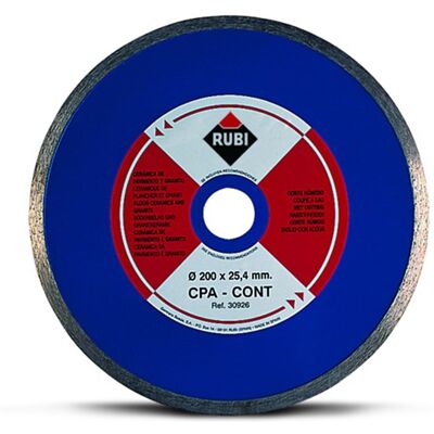 Rubi Graniet Diamantschijf - Continue Rand 180mm Rubi Graniet Diamantschijf - Continue Rand 180mm