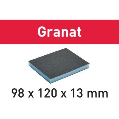Festool Accessoires schuurspons 98x120x13 800 gr/6 granat - 201507 Festool Accessoires schuurspons 98x120x13 800 gr/6 granat - 201507
