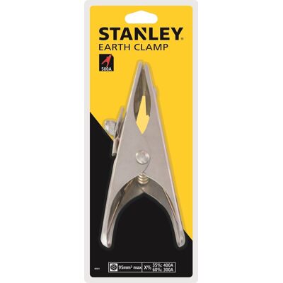 Stanley - 500A - 95 mm² - Metaal - Aardklem Stanley - 500A - 95 mm² - Metaal - Aardklem
