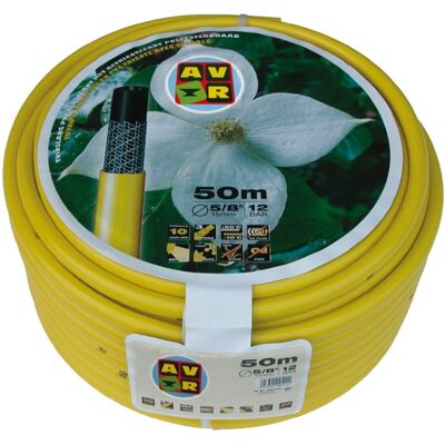 Talen Tools - tuinslang - getricoteerd - high twist resistant - 3/4 inch - 50 meter - geel Talen Tools - tuinslang - getricoteerd - high twist resistant - 3/4 inch - 50 meter - geel