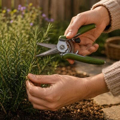 Kinzo tuinschaar snoeischaar - bloemenschaar met antislip handgreep - max. 4 mm - 17 cm Kinzo tuinschaar snoeischaar - bloemenschaar met antislip handgreep - max. 4 mm - 17 cm