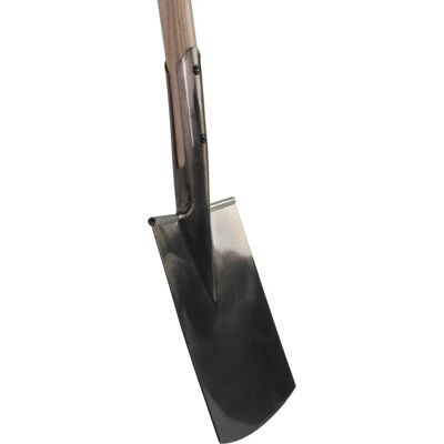 Talen Tools - spade - met opstapje - blank gepolijst - essenhouten steel - 90 cm Talen Tools - spade - met opstapje - blank gepolijst - essenhouten steel - 90 cm