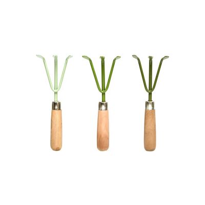 Esschert Design handhark groentinten assorti 4 stuks Esschert Design handhark groentinten assorti 4 stuks