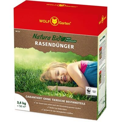 Wolf Garten natura bio gazonmest nr 3,4 kg - 3852510 Wolf Garten natura bio gazonmest nr 3,4 kg - 3852510