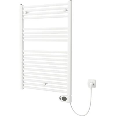 Plieger elba elektrische handdoekradiator - handdoek verwarmer - met klokthermostaat - 94.2 cm x 50 cm - 500 watt - wit Plieger elba elektrische handdoekradiator - handdoek verwarmer - met klokthermostaat - 94.2 cm x 50 cm - 500 watt - wit