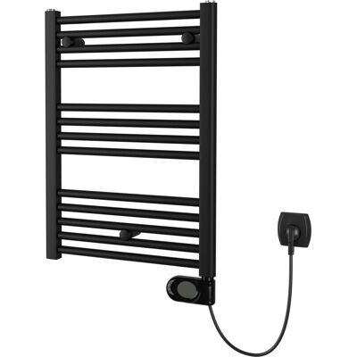 Plieger elba elektrische handdoekradiator - handdoek verwarmer - met klokthermostaat - 70.2 cm x 40 cm - 300 watt - mat zwart Plieger elba elektrische handdoekradiator - handdoek verwarmer - met klokthermostaat - 70.2 cm x 40 cm - 300 watt - mat zwart