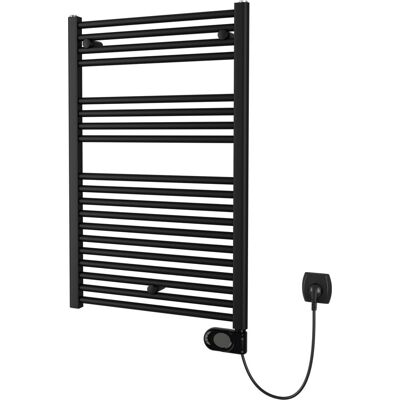 Plieger elba elektrische handdoekradiator - handdoek verwarmer - met klokthermostaat - 94.2 cm x 50 cm - 500 watt - mat zwart Plieger elba elektrische handdoekradiator - handdoek verwarmer - met klokthermostaat - 94.2 cm x 50 cm - 500 watt - mat zwart