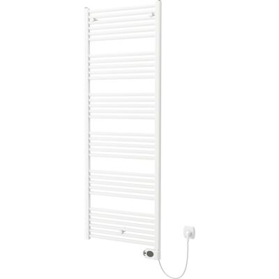 Plieger elba elektrische handdoekradiator - handdoek verwarmer - met klokthermostaat - 170.2 cm x 60 cm - 900 watt - wit Plieger elba elektrische handdoekradiator - handdoek verwarmer - met klokthermostaat - 170.2 cm x 60 cm - 900 watt - wit