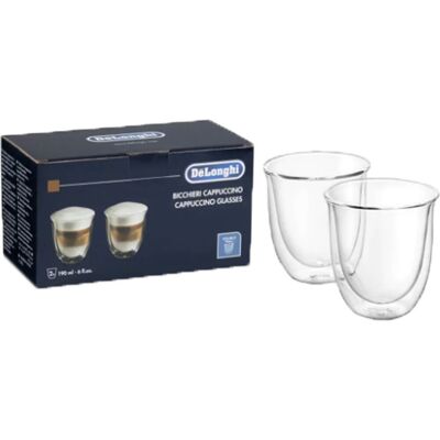 DeLonghi - 5513214601 - Transparant - 190 ml - Coffee glass set DeLonghi - 5513214601 - Transparant - 190 ml - Coffee glass set
