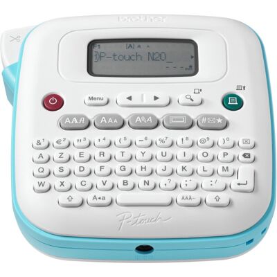 Brother p- touch pt n20 - labelprinter - thermisch printen - 12 mm/sec - azerty - blauw, wit Brother p- touch pt n20 - labelprinter - thermisch printen - 12 mm/sec - azerty - blauw, wit