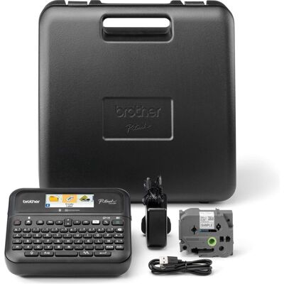 Brother pt-d610btvp thermische labelprinter - azerty - 180 x 360 dpi - 30 mm/sec - usb en bluetooth - tze tapecassettes Brother pt-d610btvp thermische labelprinter - azerty - 180 x 360 dpi - 30 mm/sec - usb en bluetooth - tze tapecassettes
