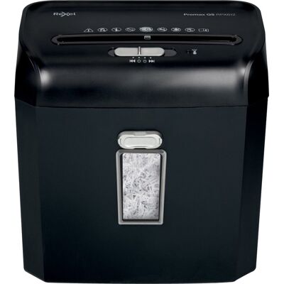 Rexel promax rpx612 papierversnipperaar - p4 snippers - tot 6 vel - 12l - zwart Rexel promax rpx612 papierversnipperaar - p4 snippers - tot 6 vel - 12l - zwart