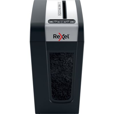 Rexel mc4-sl stille papierversnipperaar - p5 microsnippers - tot 4 vel - 14l - zwart Rexel mc4-sl stille papierversnipperaar - p5 microsnippers - tot 4 vel - 14l - zwart