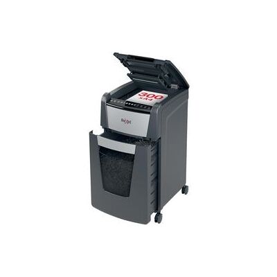 Rexel optimum autofeed+ 300m fluisterstille papierversnipperaar - p5 microsnippers - automatische invoer tot 300 vel - 60l - zwart Rexel optimum autofeed+ 300m fluisterstille papierversnipperaar - p5 microsnippers - automatische invoer tot 300 vel - 60l - zwart