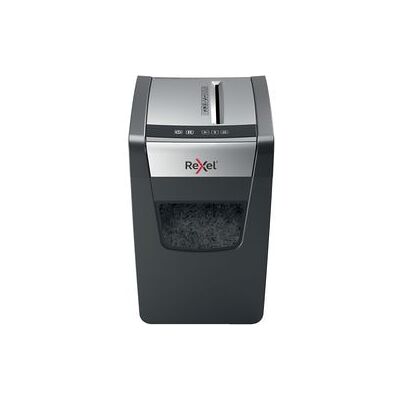 Rexel momentum x410-sl slimline stille papierversnipperaar - p4 snippers - tot 10 vel - 23l - zwart Rexel momentum x410-sl slimline stille papierversnipperaar - p4 snippers - tot 10 vel - 23l - zwart