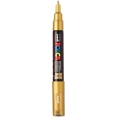 Uni Posca verfmarker 1mc goud - conische punt - 1 mm Goud Uni Posca verfmarker 1mc goud - conische punt - 1 mm Goud