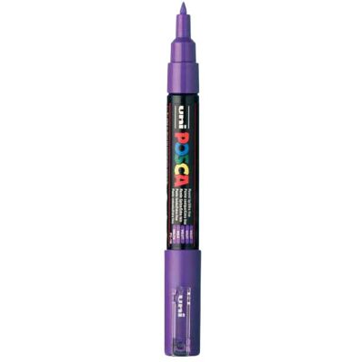 Uni Posca verfmarker 1mc paars - conische punt - 1 mm Paars Uni Posca verfmarker 1mc paars - conische punt - 1 mm Paars